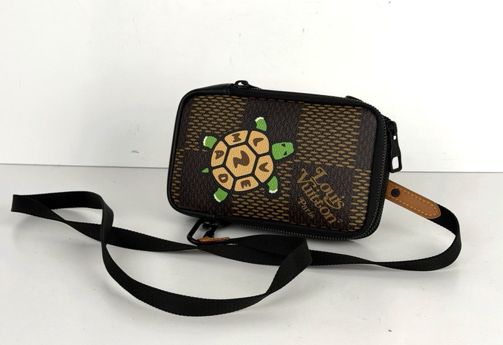 Louis Vuitton x Nigo Turtle Crossbody Bag in Damier Ebene Coated Canvas NFC S-08